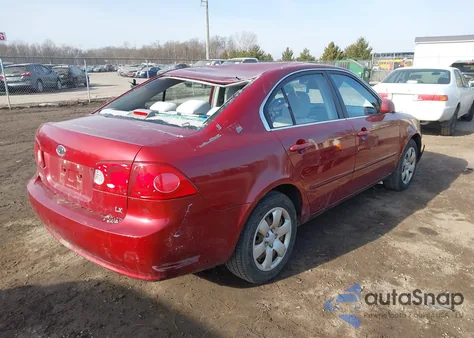 2008 Kia Optima Lx from USA, damaged, VIN KNAGE123X85219265